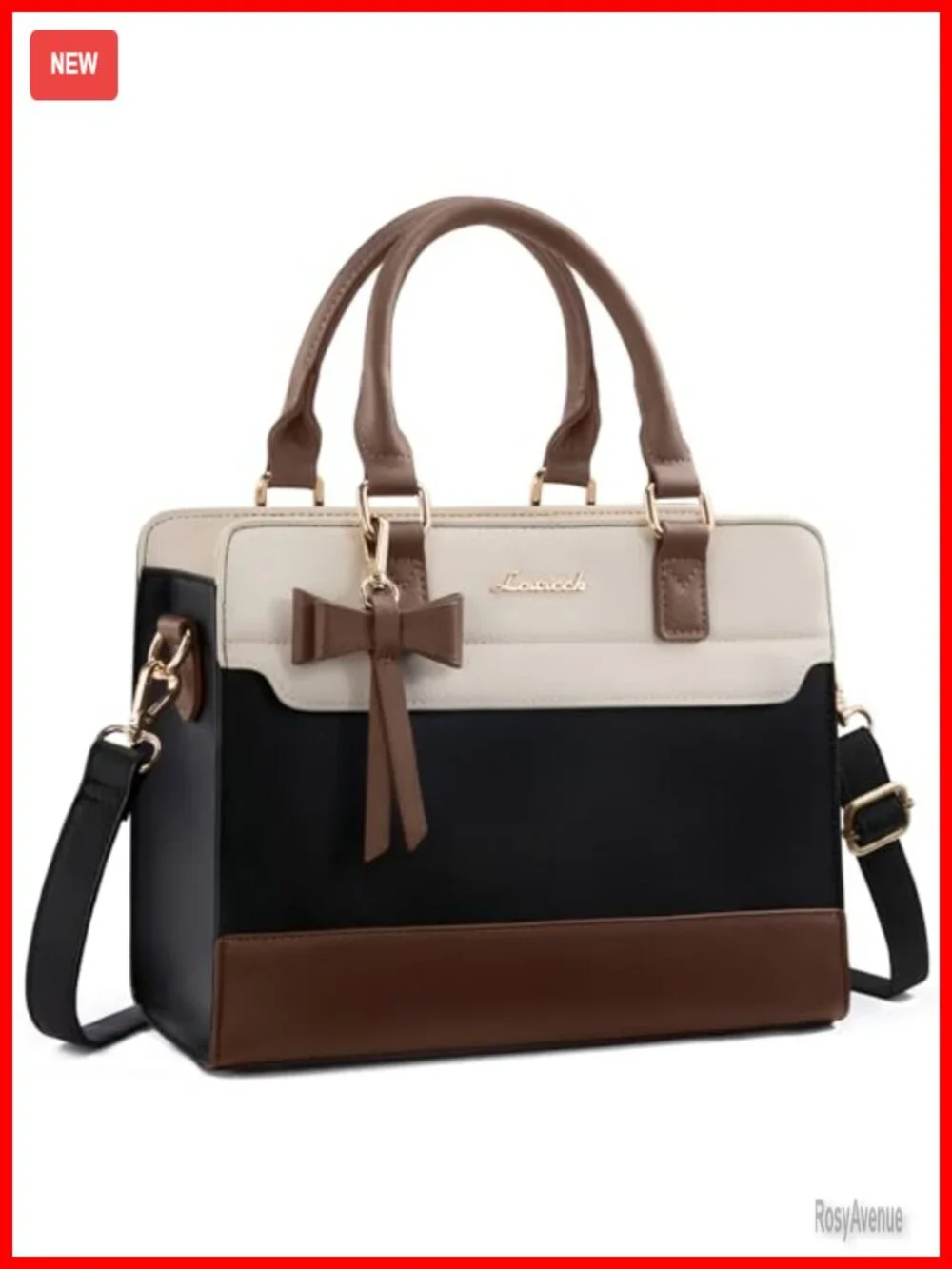 Leather Tote Purse Satchel Shoulder Crossbody Bag with Zipper